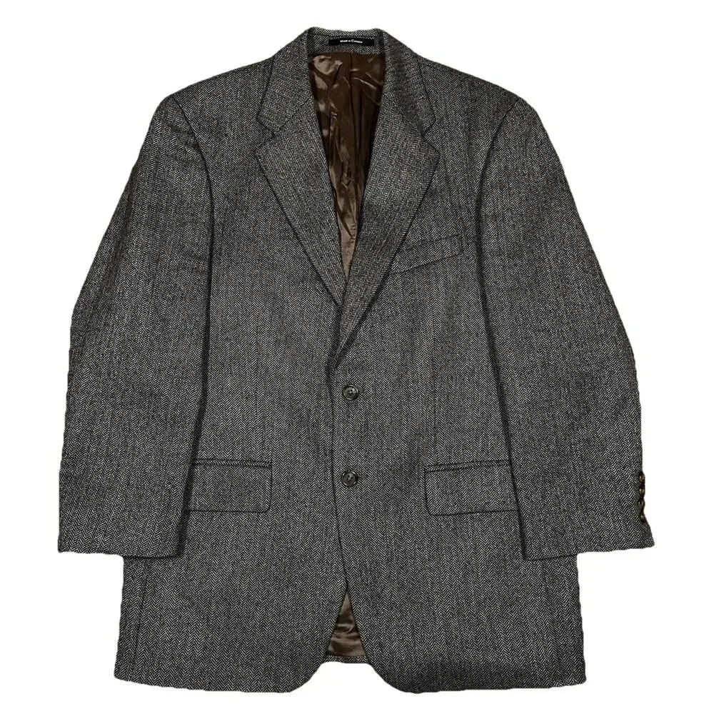 Polo University Club Ralph Lauren Herringbone Wool Tweed Sport Coat Blazer 42”